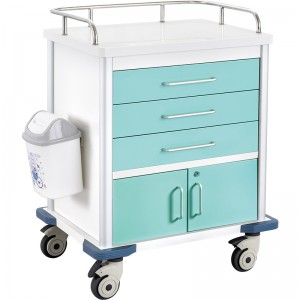 SKR-NT670-1 Color Painted Multifunctional Nursing Trolley