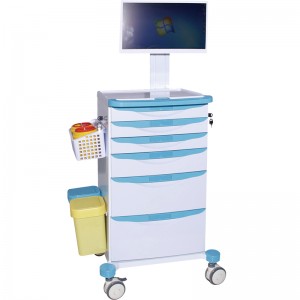 SKR024-WT Mobile Nursing Workstation