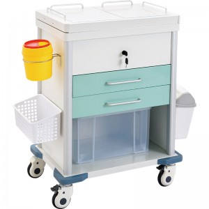 SKR670-2 Color Painted Multifunctional Nursing Trolley