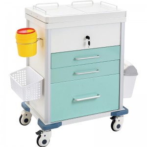 SKR670-3 Color Painted Multifunctional Nursing Trolley