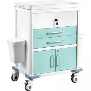 SKR670 Color Painted Multifunctional Nursing Trolley